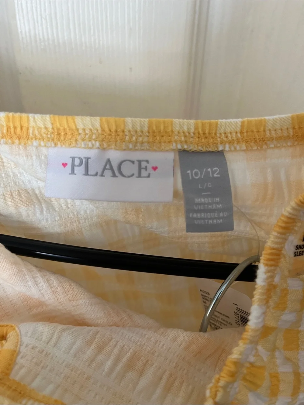 Levi's Dark Blue Jeans with Yellow Gingham Top